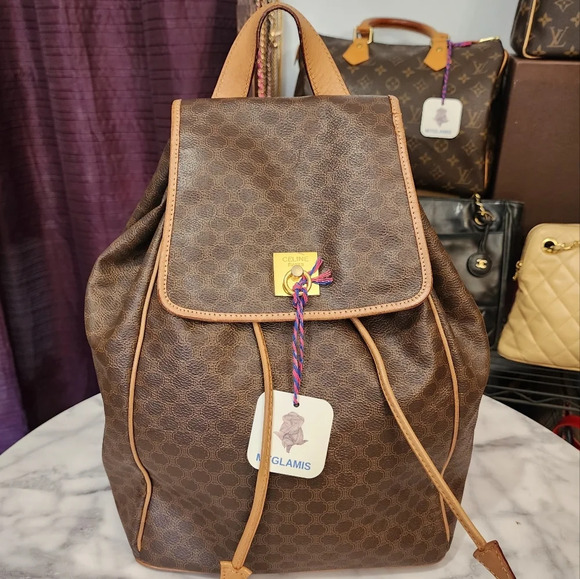Authentic vintage CELINE macadam backpack - Picture 1 of 11